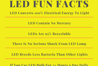 Interesting Facts About LED Lights