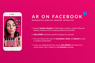 Create a virtual make-up with the Semilac brand using AR technology!
