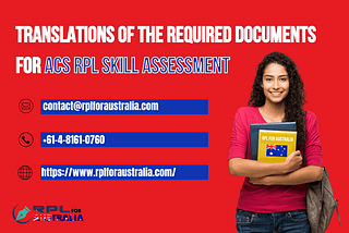Translations Of The Required Documents For ACS RPL Skill Assessment