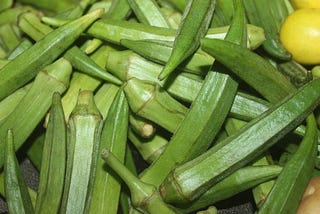 Okra lowers blood sugar and combats cancer.