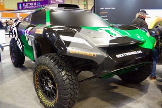 An electric off-road vehicle.