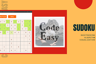 Sudoku- Backtracking algorithm and visualization