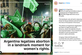 Argentina Legalises Abortion