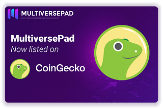 MultiversePad Now Listed on CoinGecko