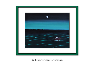 “A Handsome Boatman”