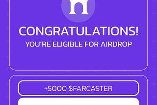 FARCASTER airdrop gonna be MASSIVE! $5.000 Airdrop