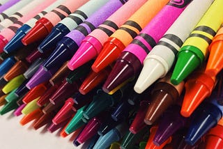 Image of dozens of crayons.