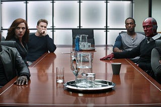 Captain America Conducting a Job Interview for the Next Member of the Avengers