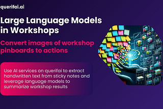 Large Language Models in Workshops