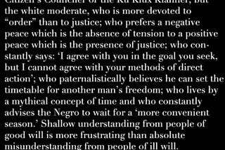 What Would Dr. King Think of Today’s Moderate Democrat?