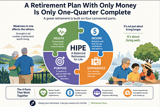 A Retirement Plan with Only Money Is Only One-Quarter Complete