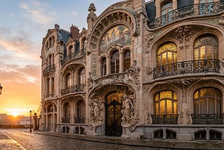 A Baroque Era Mansion — Illustration