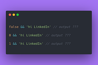 Demystifying short-circuit conditions when you have a 0 on left hand side in JavaScript & ReactJS…