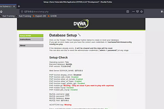 How to Setup DVWA in kali Linux.