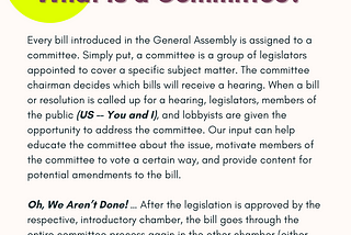 Momentum Minutes: Legislative Committee Process