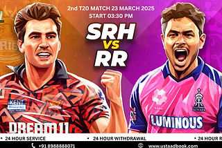 IPL Betting ID: Where to Bet on the SRH vs RR Match Today?