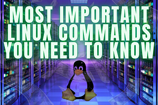 Most Important Linux Commands You Need To Know !!!