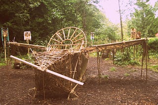 An effigy of an airplane made by cargo cultists. Photo credit https://3.bp.blogspot.com/-7hrbVKqhIZQ/UEY1FArUPAI/AAAAAAAAdVg/T1HIxCQoDcQ/s1600/IMGP3920.JPG