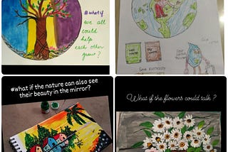 Here are the images of a few of the prompts we shared on various themes.
