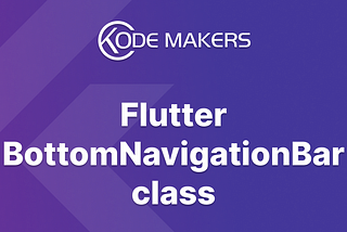 Flutter BottomNavigationBar class