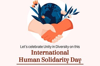 International Human Solidarity Day.(December 20)
