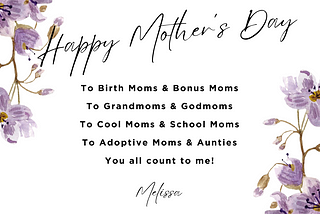 1 Piece of Advice for Busy Moms