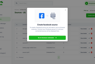 How to Create A Facebook Source On Beamleads