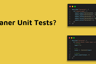 Want Cleaner Unit Tests? Try Arrange, Act, Assert comments.