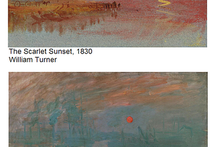 Did William Turner influence Claude Monet?