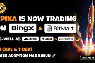 PIKA Trading Begins on BingX & BitMart