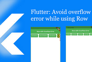 Flutter: Avoid overflow error while using Row