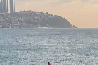 Wanderer Above the Sea and Rock at Haeundae (2018)