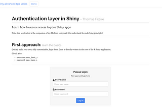 R Shiny authentication (incl. demo app)