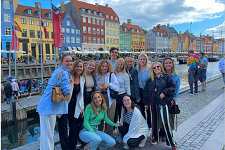 Tourists in the capital