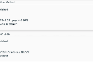 Are JavaScript for loops better than filter() and forEach?()