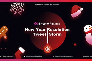 Skyrim Finance New Year Resolution Tweet Storm