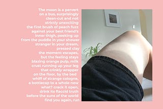 The Moon Is a Perv