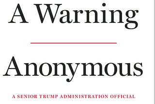 “A Warning” — just say no to more Trump porn