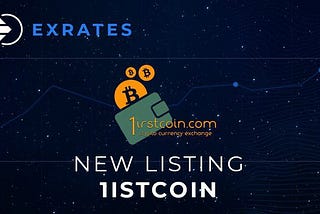1st May 2019, 1irstcoin (Fst) Proudly Announces Official Listing on 2 Top Exchanges Exrates,P2pb2b…