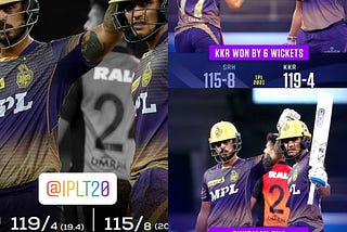 IPL2021: M-49 || Kolkata Vs Hyderabad — Knights Crawled To Win!!