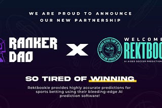 RankerDAO and Rektbookie Join Forces: A Game-Changing AI Predictive Tool!