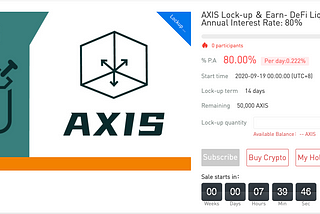 Introducing 14 Day “Staking AXIS to Earn”