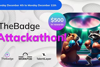 TheBadge Announces Attackathon: Week-Long Audit Competition