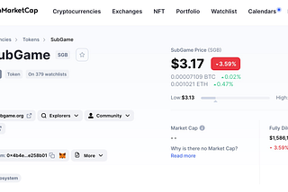 SubGame Monthly Report July 2021