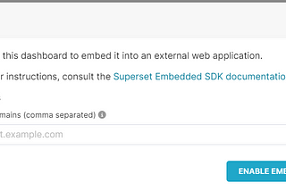 Embed Superset Dashboard: React