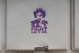 The fight of a little girl