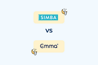 An image showing a simple graphic of Simba vs Emma