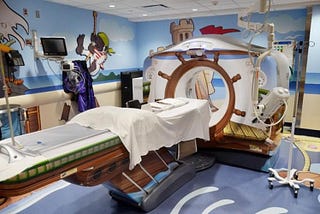 Kids were terrified of getting MRIs. 😨 Then one man converted it into a Pirate Ship 🚢