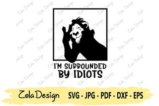 Scar SVG | Wild Animals Svg | Villain Svg | Scar Quote Svg | Funny Quote SVG | Tshirt Design SVG | Cut File For Cricut | Silhouette Cut File