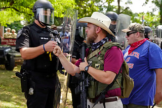 A Confederacy of Police and Vigilantes Attack Protestors, Prepare to Defend Trump’s Theft of…